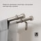 Umbra Cappa Nickel Silver Double Curtain Rod 120 in. L X 180 in. L 1014402-411 - alternate 6